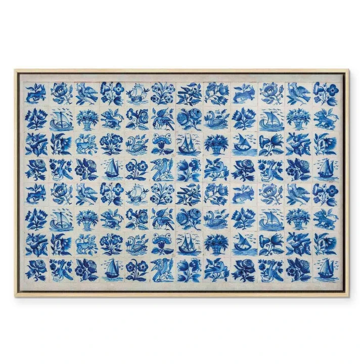 Obraz - Płytki azulejos - tradycyjne ceramiczne portugalskie kafle