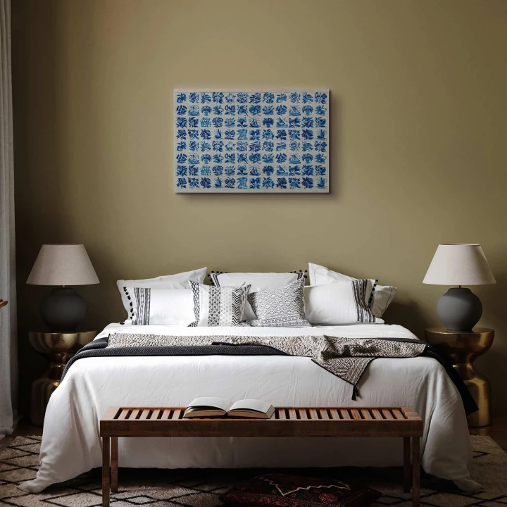 Obraz - Płytki azulejos - tradycyjne ceramiczne portugalskie kafle