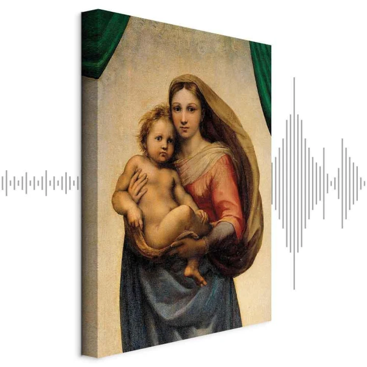 Obraz - Rafael Santi – Madonna Sykstyńska (fragment)