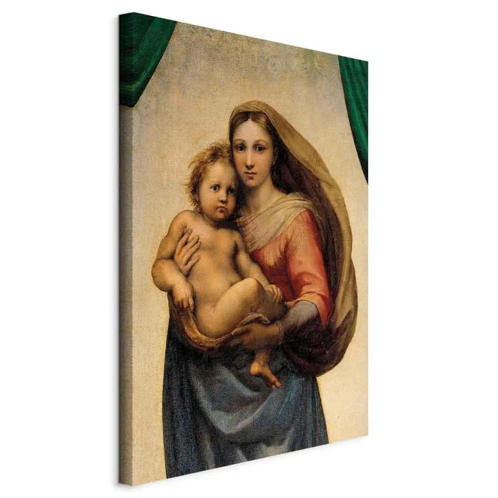 Obraz - Rafael Santi – Madonna Sykstyńska (fragment)
