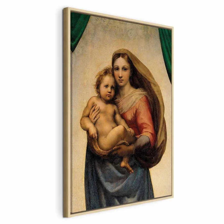 Obraz - Rafael Santi – Madonna Sykstyńska (fragment)