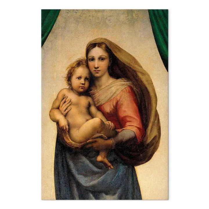 Obraz - Rafael Santi – Madonna Sykstyńska (fragment)