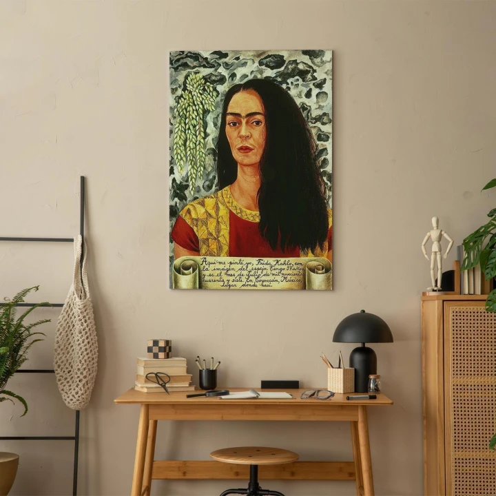 Obraz - Frida Kahlo – Autoportret z rozpuszczonymi włosami