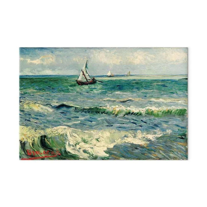 Obraz - Vincent van Gogh – Widok morza w Saintes-Maries