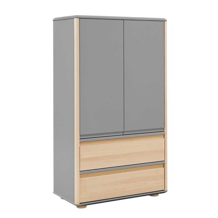 Komoda wysoka Funflex szara z szufladami
