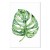 Obraz - Akwarelowa monstera (1-częściowy) pionowy