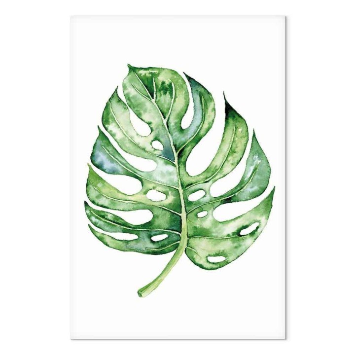 Obraz - Akwarelowa monstera (1-częściowy) pionowy