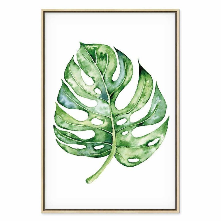 Obraz - Akwarelowa monstera (1-częściowy) pionowy