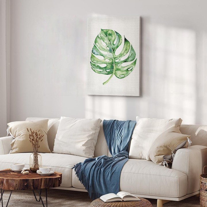 Obraz - Akwarelowa monstera (1-częściowy) pionowy
