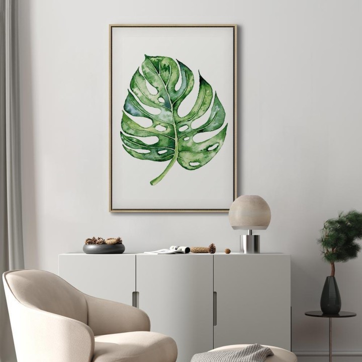 Obraz - Akwarelowa monstera (1-częściowy) pionowy