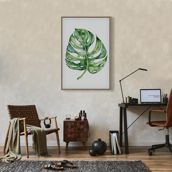 Obraz - Akwarelowa monstera (1-częściowy) pionowy