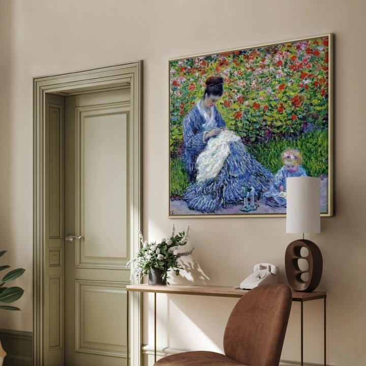 Obraz - Claude Monet – Pani Monet i dziecko