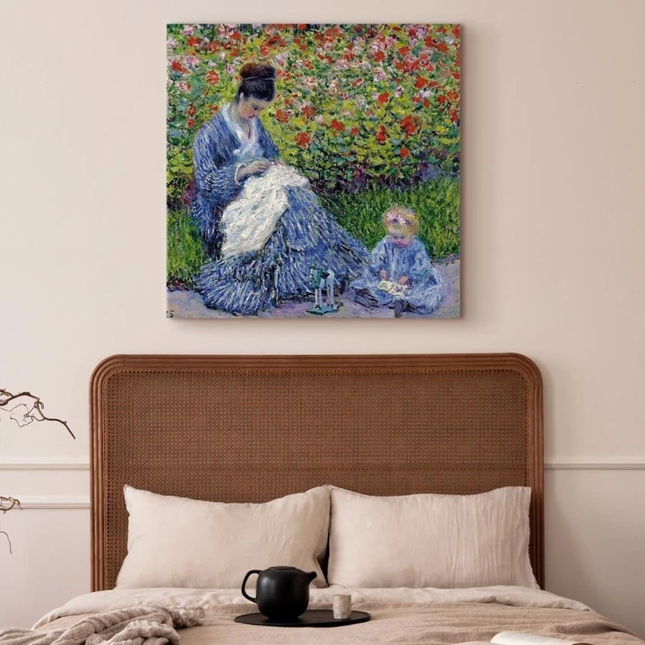 Obraz - Claude Monet – Pani Monet i dziecko