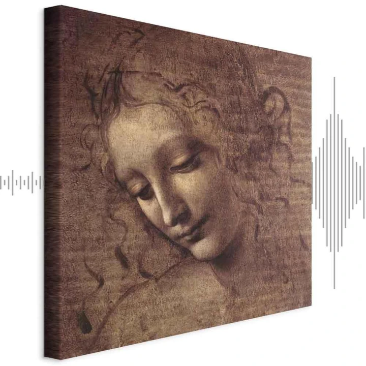 Obraz - Leonardo da Vinci – Głowa młodej kobiety (Leda)