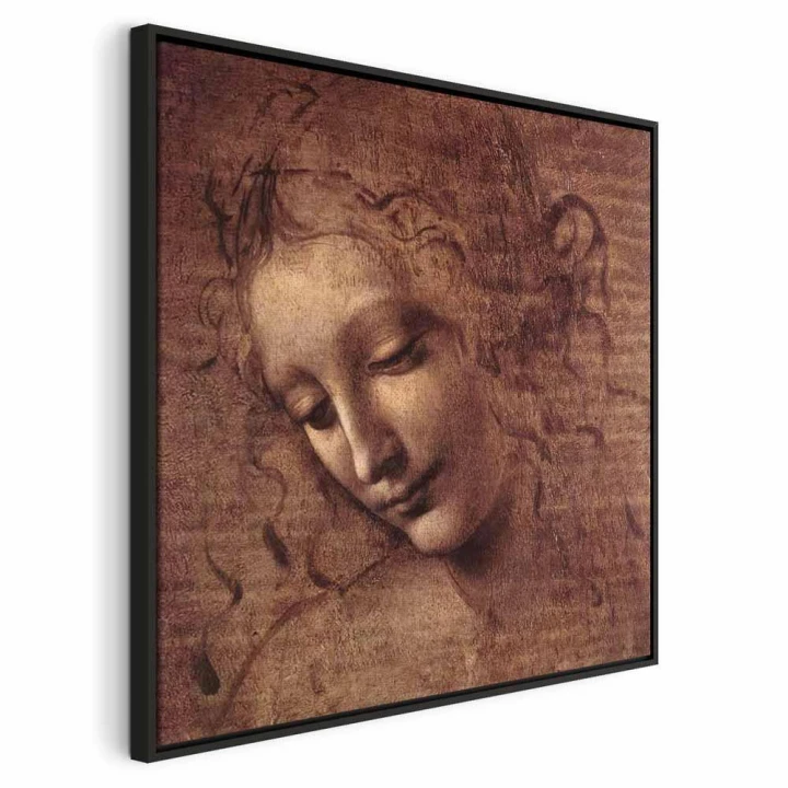 Obraz - Leonardo da Vinci – Głowa młodej kobiety (Leda)