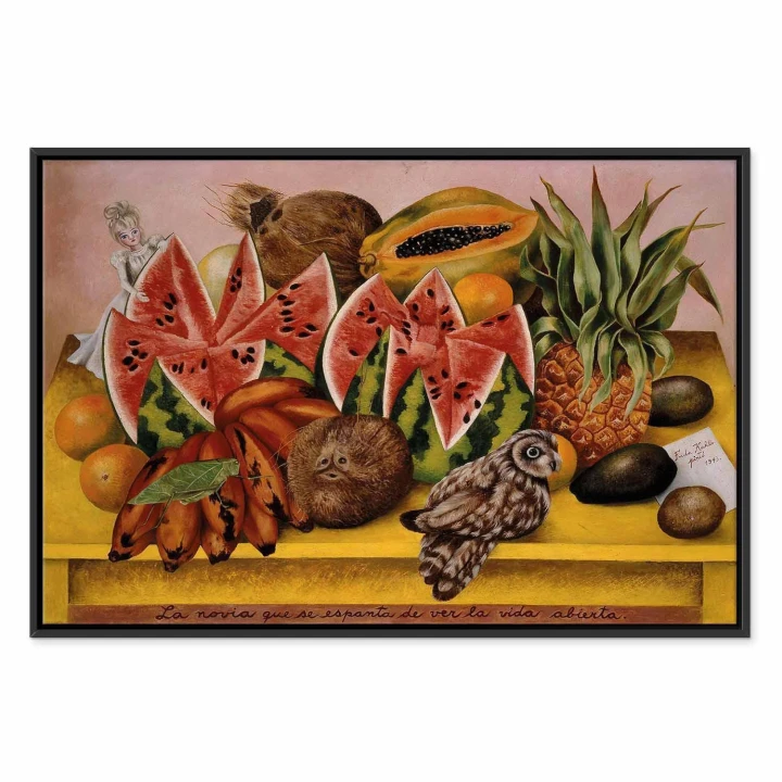 Obraz - Frida Kahlo – Panna Młoda przerażona widokiem otwartego życia