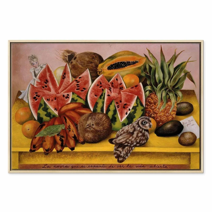 Obraz - Frida Kahlo – Panna Młoda przerażona widokiem otwartego życia