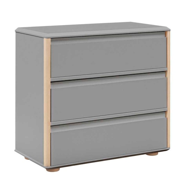 Komoda Funflex 3 szuflady MDF szara
