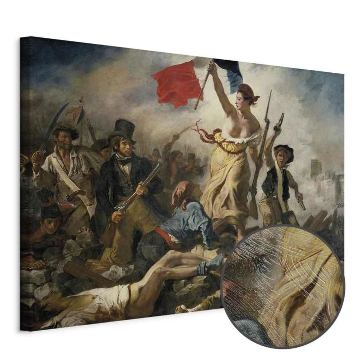 Obraz - Eugène Delacroix – Wolność wiodąca lud na barykady