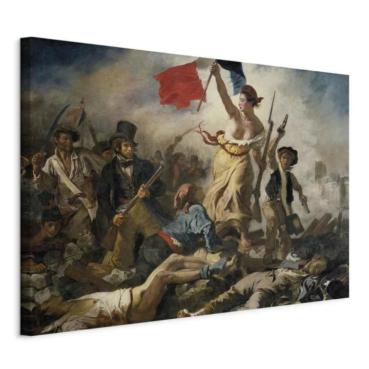 Obraz - Eugène Delacroix – Wolność wiodąca lud na barykady