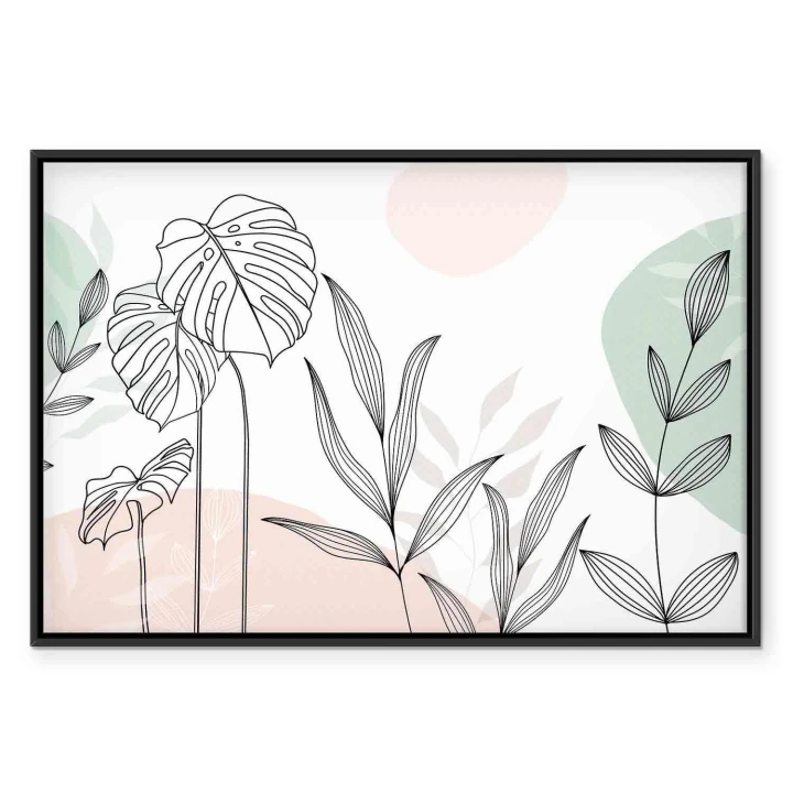 Obraz - Line art w pastelach