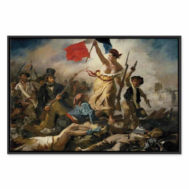 Obraz - Eugène Delacroix – Wolność wiodąca lud na barykady