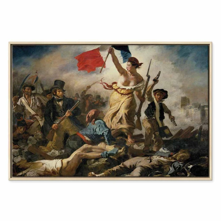Obraz - Eugène Delacroix – Wolność wiodąca lud na barykady