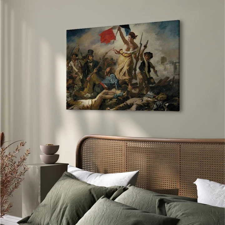 Obraz - Eugène Delacroix – Wolność wiodąca lud na barykady