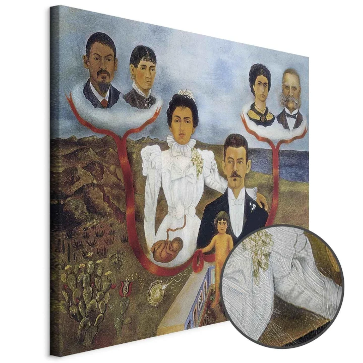 Obraz - Frida Kahlo – Moi dziadkowie, rodzice i ja