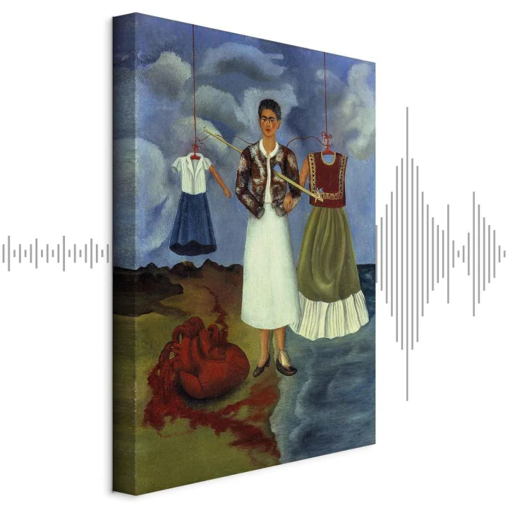 Obraz - Frida Kahlo – Pamięć (Rana otwarta)