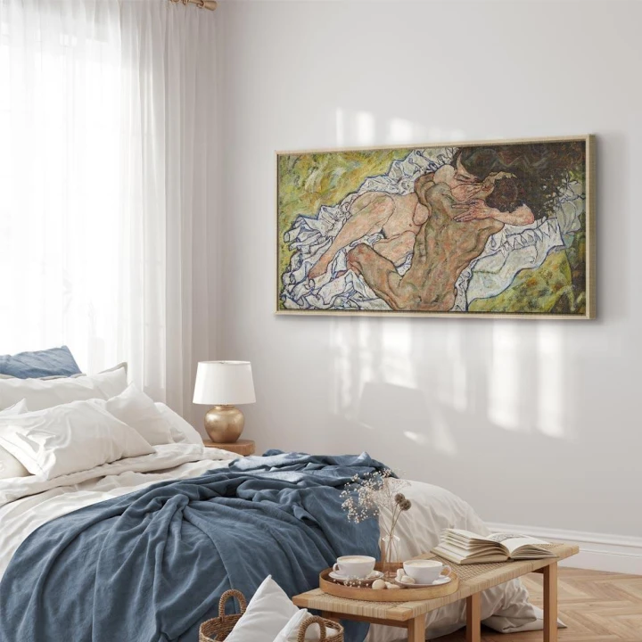Obraz - Egon Schiele – Uścisk (Kochankowie II)