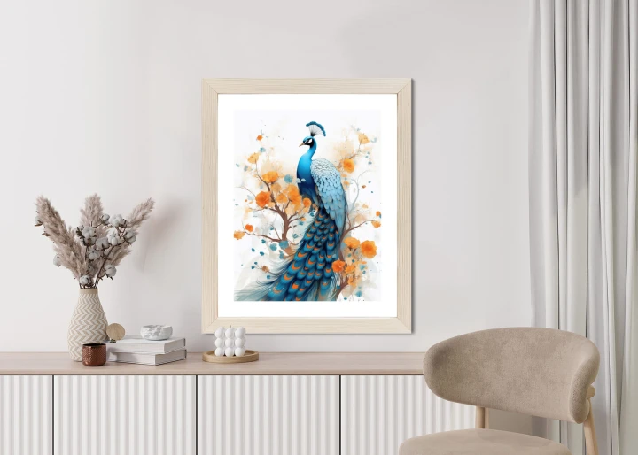 Plakat Paw I Malowane Kwiaty