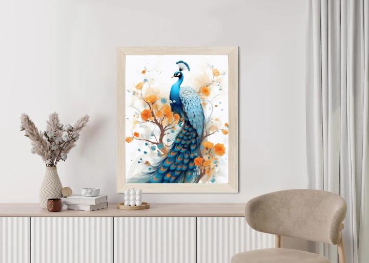 Plakat Paw I Malowane Kwiaty