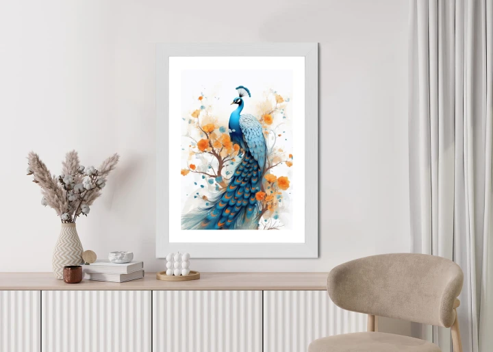 Plakat Paw I Malowane Kwiaty