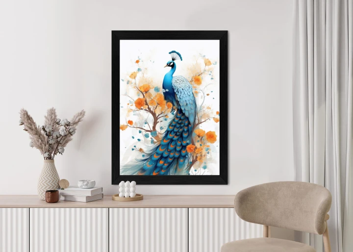 Plakat Paw I Malowane Kwiaty