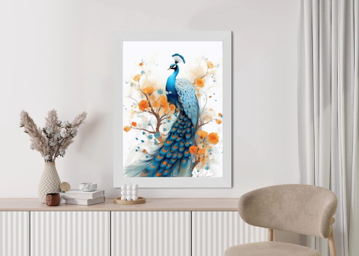Plakat Paw I Malowane Kwiaty