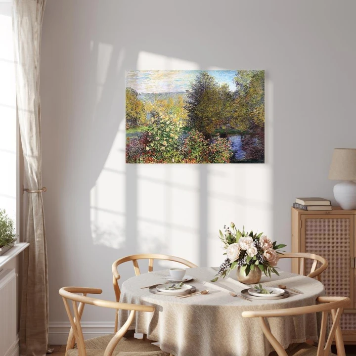 Obraz - Claude Monet – Fragment ogrodu w Montgeron