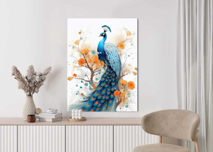 Plakat Paw I Malowane Kwiaty