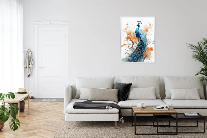 Plakat Paw I Malowane Kwiaty
