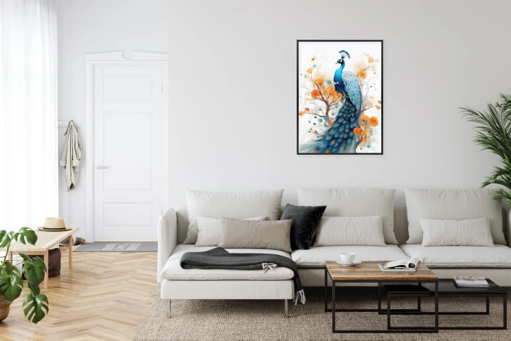 Plakat Paw I Malowane Kwiaty