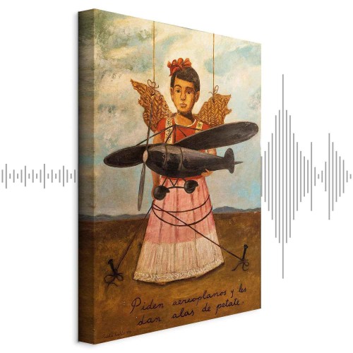 Obraz - Frida Kahlo – Proszą o samoloty, a dają im skrzydła ze słomy