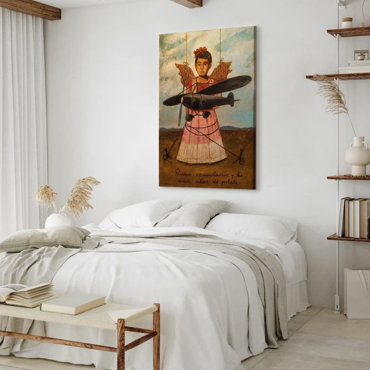 Obraz - Frida Kahlo – Proszą o samoloty, a dają im skrzydła ze słomy