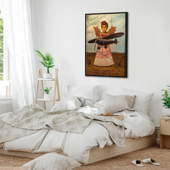 Obraz - Frida Kahlo – Proszą o samoloty, a dają im skrzydła ze słomy