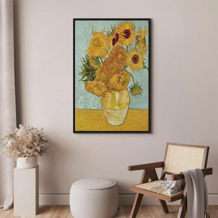 Obraz - Vincent van Gogh – Martwa natura: wazon z dwunastoma słonecznikami