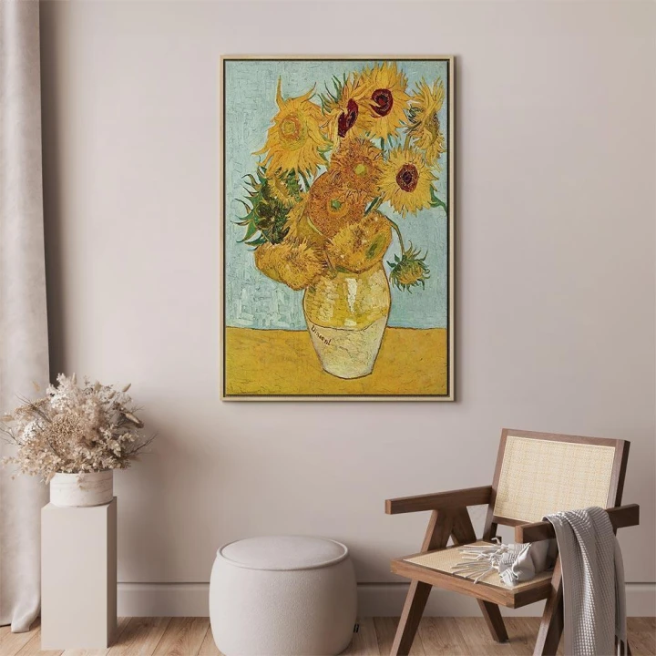 Obraz - Vincent van Gogh – Martwa natura: wazon z dwunastoma słonecznikami