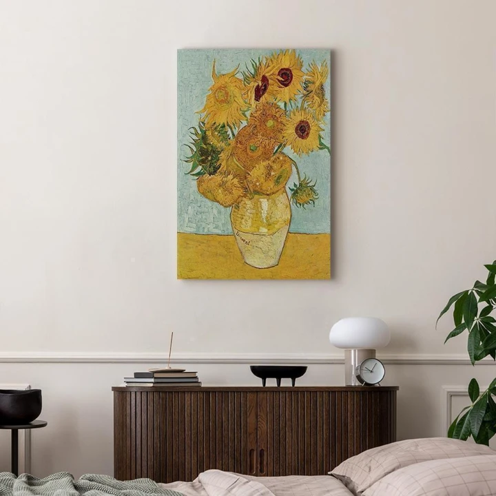 Obraz - Vincent van Gogh – Martwa natura: wazon z dwunastoma słonecznikami
