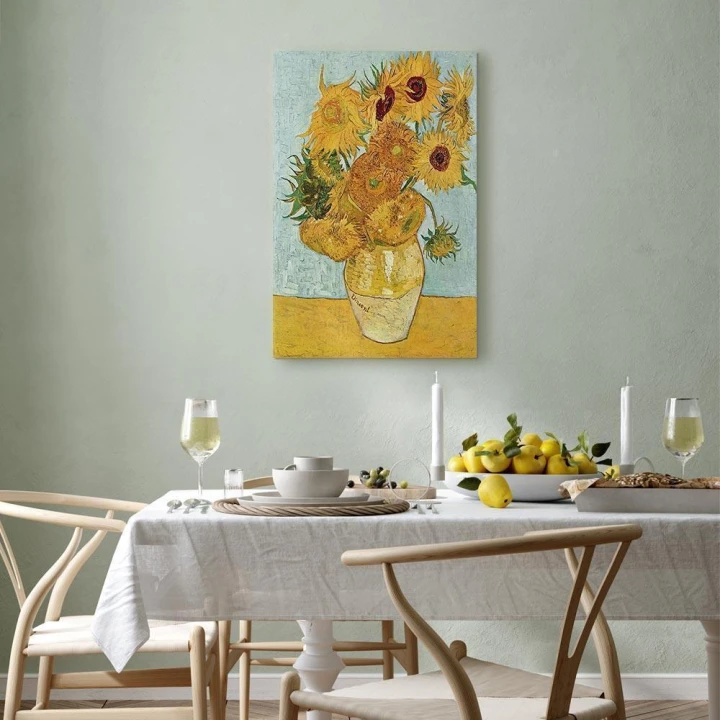 Obraz - Vincent van Gogh – Martwa natura: wazon z dwunastoma słonecznikami