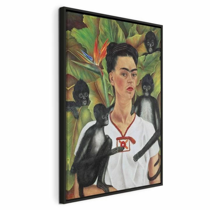Obraz - Frida Kahlo – Autoportret z małpami