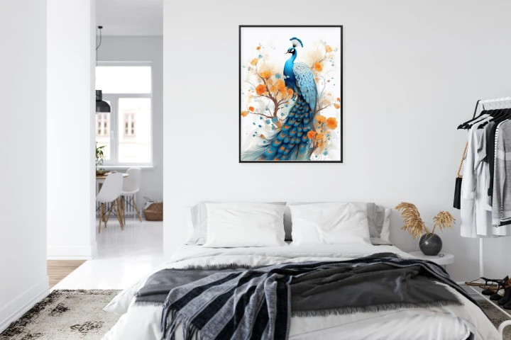 Plakat Paw I Malowane Kwiaty
