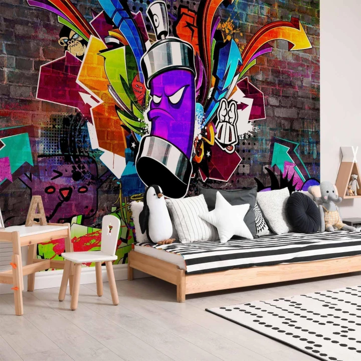Fototapeta - Graffiti: Kolorowy atak